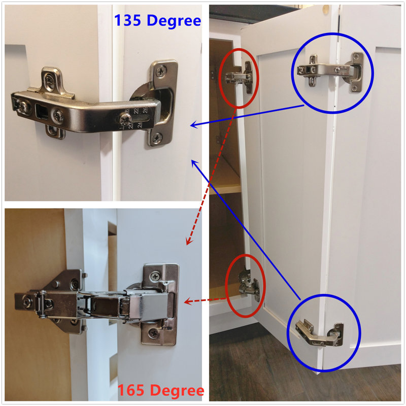 elysian 135 Degree Lazy Susan Hinge for Floded Door Kitchen